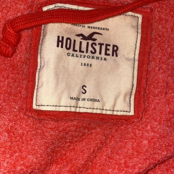 ✨Hollister Coral Zip Up Hoodie✨ - Picture 3 of 4